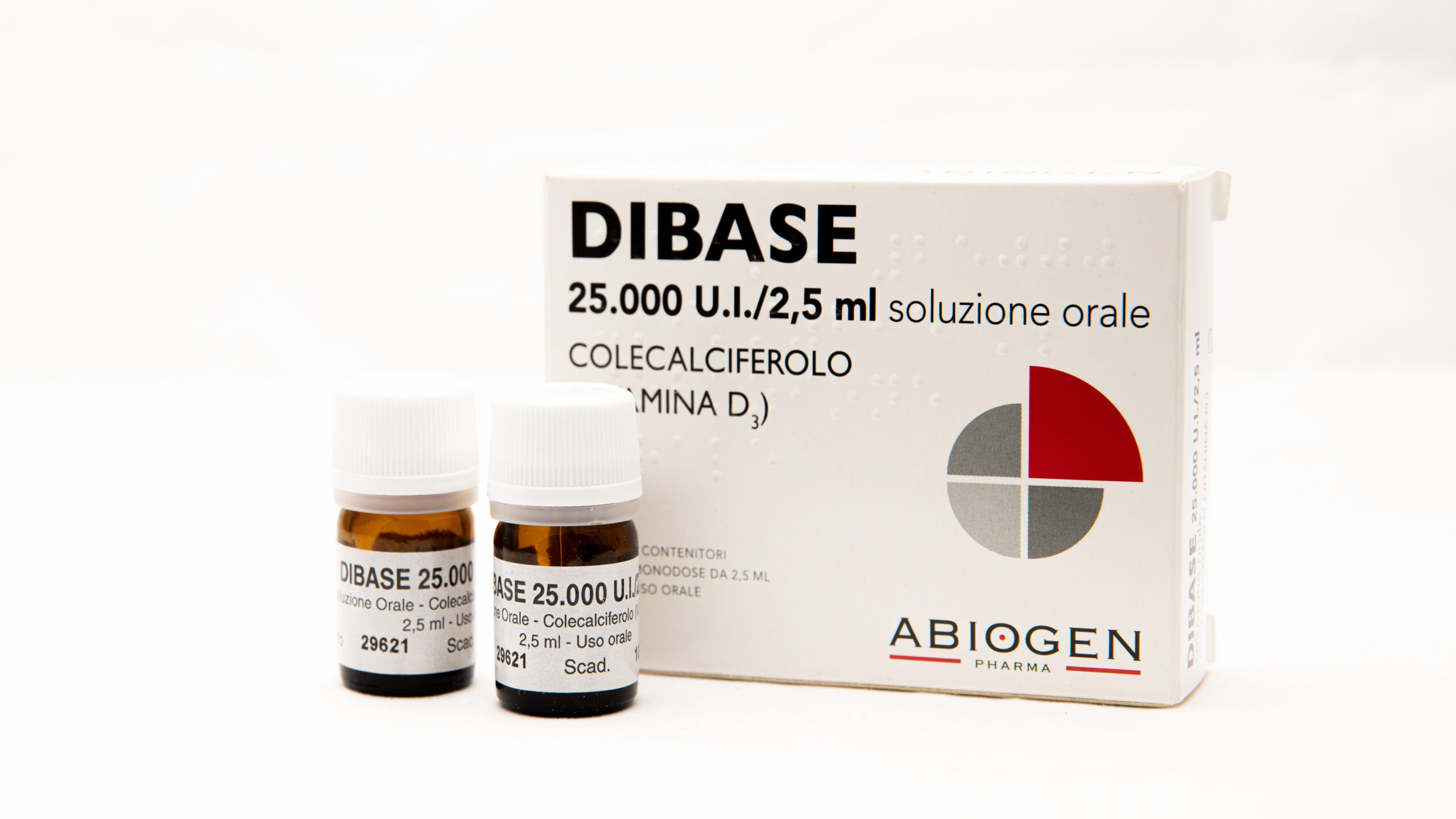 Витамин D3 Дибас 25.000 Италия Dibase Vitamin D3 25 000 U. I./2,5 мл питьевой 2 флакона