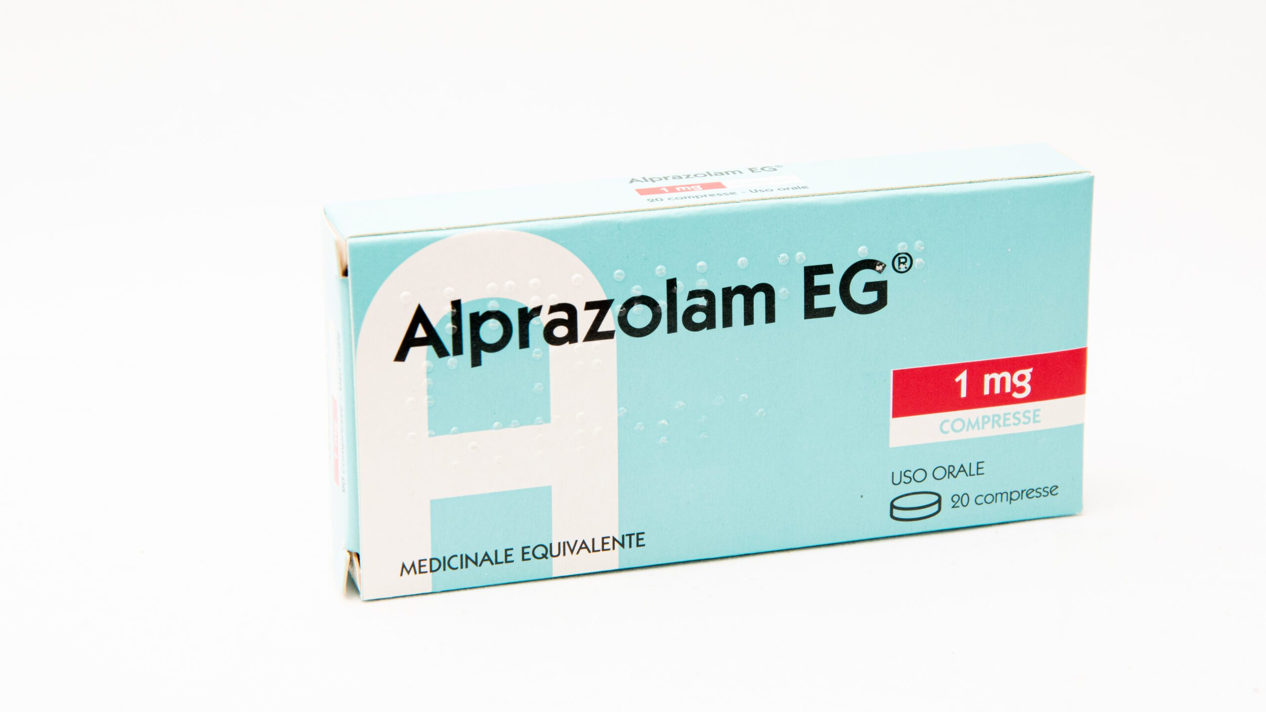 Алпразолам Италия Alprazolam EG 1 мг 20 таблеток