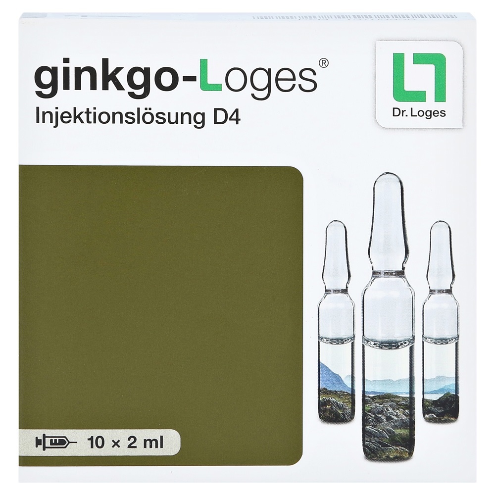 Гинкго билоба Германия ginkgo biloba loges 2 мл 10 ампул — изображение 3